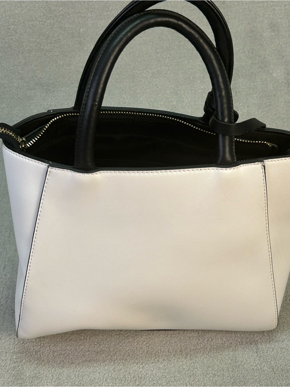 Forever 21 Black & White Two-Tone Tote